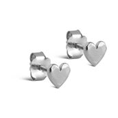 ENAMEL Copenhagen Heart øreringe sølv