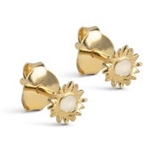 ENAMEL Copenhagen Mini Sunshine Daisy øreringe forgyldt sølv