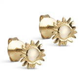 ENAMEL Copenhagen Small Sunshine Daisy øreringe forgyldt sølv