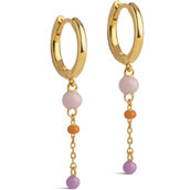 ENAMEL Copenhagen Lola Bold Blush øreringe forgyldt sølv m. emalje