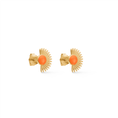 ENAMEL Copenhagen Soleil Clementine ørestikker sølv forgyldt