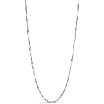 ENAMEL Copenhagen Curb Chain halskæde 1,75 mm. sølv (45 + 7cm)