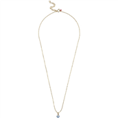 ENAMEL Copenhagen Amore Steel Blue halskæde forgyldt sølv (45 + 5 cm)