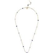 ENAMEL Copenhagen Lola Bold Marine halskæde sølv forgyldt emalje (38 + 4 cm)
