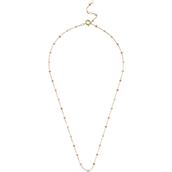 ENAMEL Copenhagen Lola Blush halskæde forgyldt sølv m. emalje (38 + 4 cm)