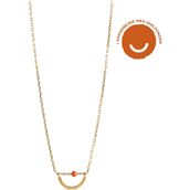*ENAMEL Copenhagen Gift A Smile halskæde forgyldt sølv + emalje (43 + 5cm)
