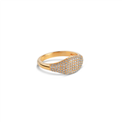 *ENAMEL Copenhagen Sparkling Mary ring forgyldt sølv m. zirkonia