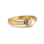 ENAMEL Copenhagen Darla ring forgyldt sølv m. fvp (str. 50-59)