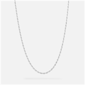 IX Studios Rope Chain halskæde sølv (50-60cm)