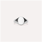 IX Studios Mini Oval Signet ring sølv (str 44-66)
