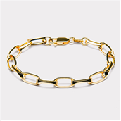 IX Studios Prestige armbånd sølv forgyldt (17-19 cm)