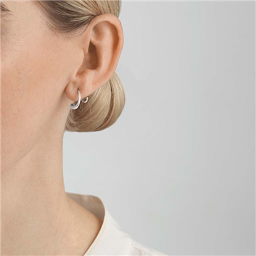 Georg Jensen Mercy Swirl øreringe 634A sølv 14 mm 