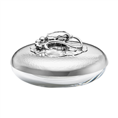 Georg Jensen Blossom Bonbonniere sølv og krystalglas 