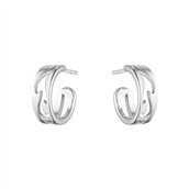 *Georg Jensen Fusion åbne ørecreoler 1638, i 18kt hvidguld