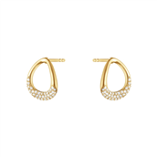 *Georg Jensen Offspring øreringe 1433D 18kt. guld 0,19ct. pavé
