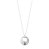 *Georg Jensen Curve halskæde sølv 60 cm ankerkæde
