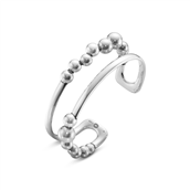 Georg Jensen Moonlight Grapes 551I armring sølv med oxyderet riller (Str. S-L)
