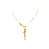 Georg Jensen Moonlight Grapes 1551E halskæde 18 kt. guld 0,12 ct. tw/vs