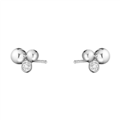 Georg Jensen Moonlight Grapes ørestikker 551N, sølv, 0,07 CT