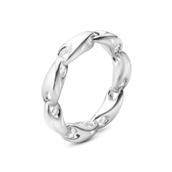 *Georg Jensen REFLECT SMALL CHAIN ring 652 sølv (str. 48-66)