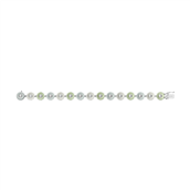 Georg Jensen x Stine Goya Daisy armbånd sølv m. grøn, blå og hvid emalje (16 + 18 cm)