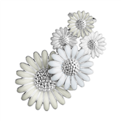 Georg Jensen x Stine Goya Daisy ear cuff large sølv rhodineret m. hvid emalje (1 stk) Højre