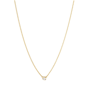 Georg Jensen Signature Diamonds halskæde 1652A 18 kt. guld m. 0,05ct.
