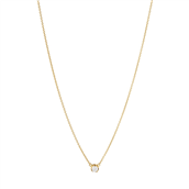 Georg Jensen Signature Diamonds halskæde 1652B 18 kt. guld m. 0,10ct.