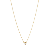 Georg Jensen Signature Diamonds halskæde 1652C 18 kt. guld m. 0,20ct.