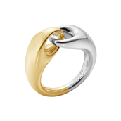 Georg Jensen REFLECT Link ring 652B 18kt. guld + sølv (str. 48-66)