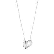 Georg Jensen 2023 Heart hjertehalskæde sølv (41-45 cm)