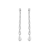 Georg Jensen REFLECT 652F øreringe sølv - ekstra lange