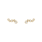 Georg Jensen Signature Diamonds øreringe 1652D 18 kt. guld m. 0,18 ct.
