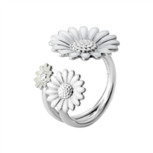 *Georg Jensen x Stine Goya Daisy ring sølv rhodineret m. emalje (str. 48-60)