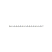 *Georg Jensen x Stine Goya Daisy armbånd sølv m. hvid emalje (16 - 18 cm)