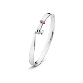 Georg Jensen Limited Edition Torun Armring sølv med pink safir str. S-L