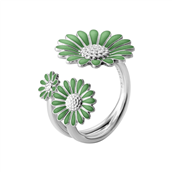*Georg Jensen x Stine Goya Daisy ring sølv rhodineret m. emalje (str. 48-60)