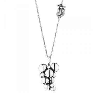 *Georg Jensen Moonlight Grapes vedhæng 257 large sølv kæde 60 cm.