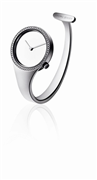 Georg Jensen ur 336 Vivianna spejlskive 27 mm. diamant krans, stål 