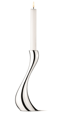 Georg Jensen Cobra lysestage, stor, stål, blank (240 mm)