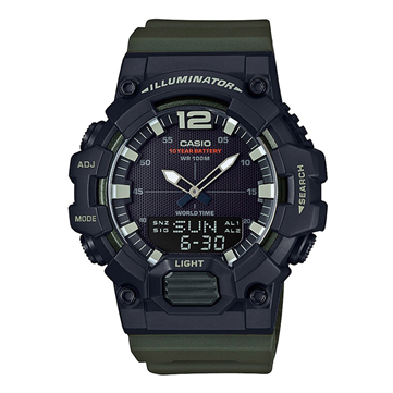 CASIO CLASSIC T-memo (5565) Fiber rem army 49mm mineral glas