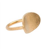 *Heiring Saddle ring forgyldt sølv (str. 48-60)