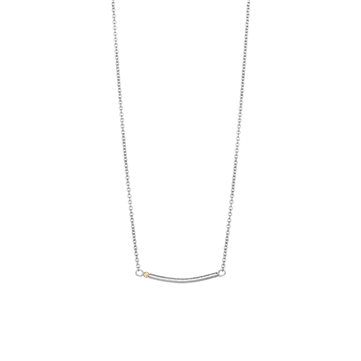 Heiring Ease halskæde oxyderet sølv 42 cm