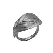 Heiring Faggio ring stor sølv oxideret str. 50-62