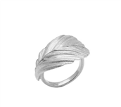 Heiring Faggio ring stor sølv rhodineret str. 50-62
