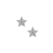 Hultquist White Star øreringe forgyldt sølv m. zirconia