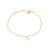 Hultquist Pearl armbånd forgyldt sølv m. ferskvandsperle (16+3cm)