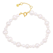 Hultquist Josephine armbånd forgyldt sølv m. fvp (17+3 cm)