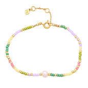 Hultquist Delilah armbånd forgyldt sølv m. perler (16+3 cm)
