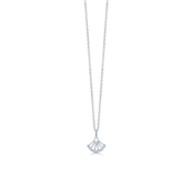 *ID Fine Jewelry Lemon halskæde rhodineret sølv 45 cm